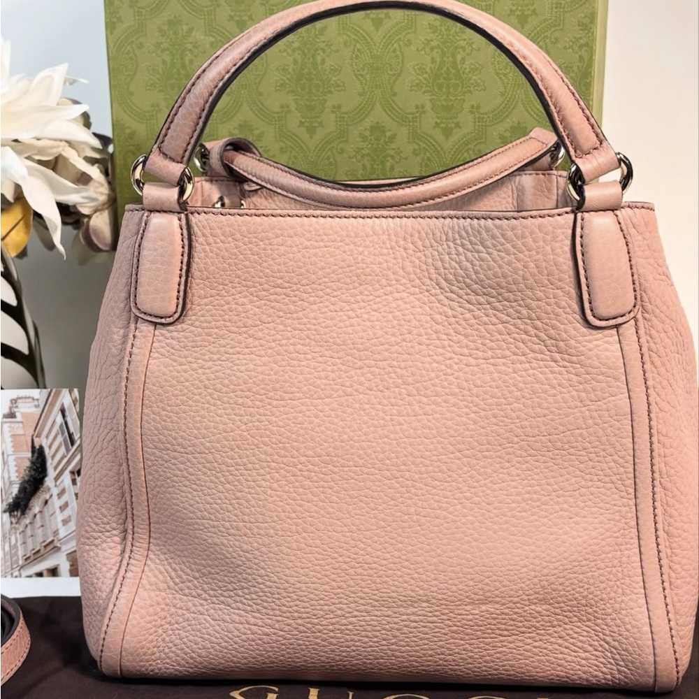 Gucci Soho Small Leather Shoulder Bag-Light Pink (Japan Exclusive) - Picture 4 of 16